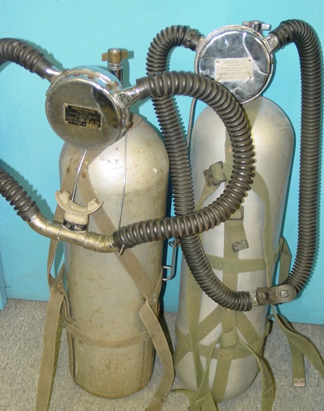 Early models of the 'Aqua-Lung'